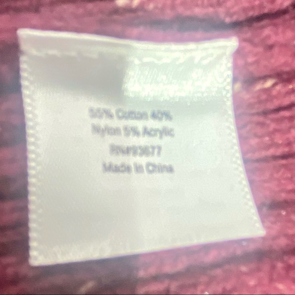 A.N.A. Mock Turtleneck Maroon Sweater High/Low NWT - Picture 9 of 12